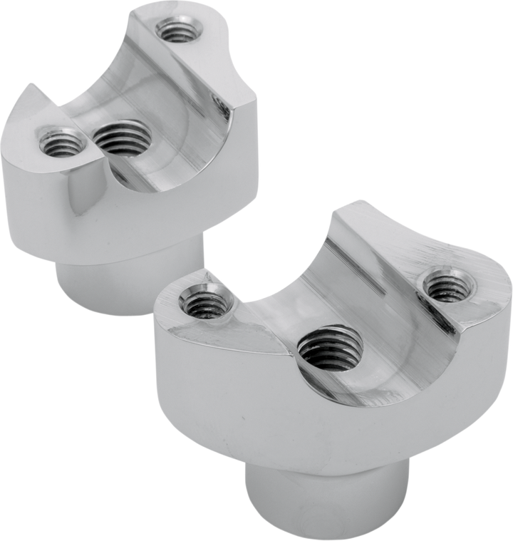 Drag Specialties Forged Aluminum Handlebar Risers - Straight - 1.7" - Chrome 0602-0398