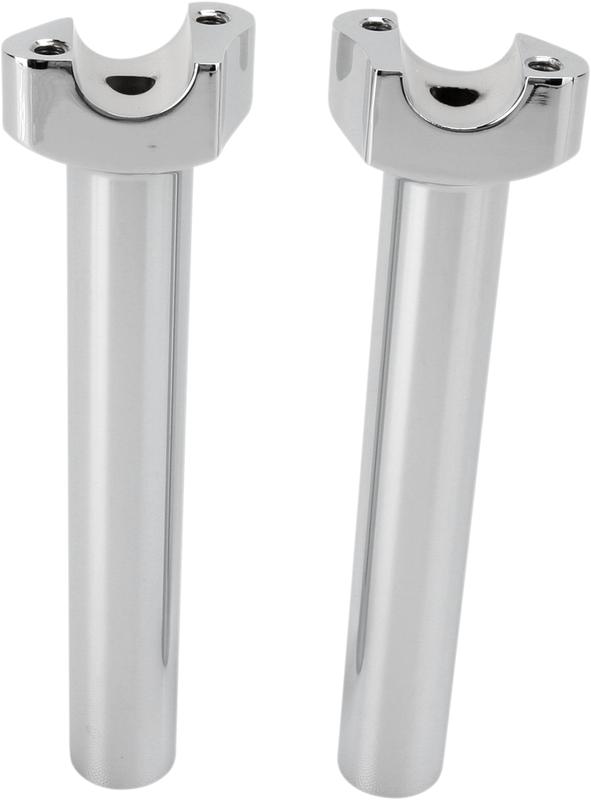Drag Specialties Forged Aluminum Handlebar Risers - Straight - 8" - Chrome 0602-0402