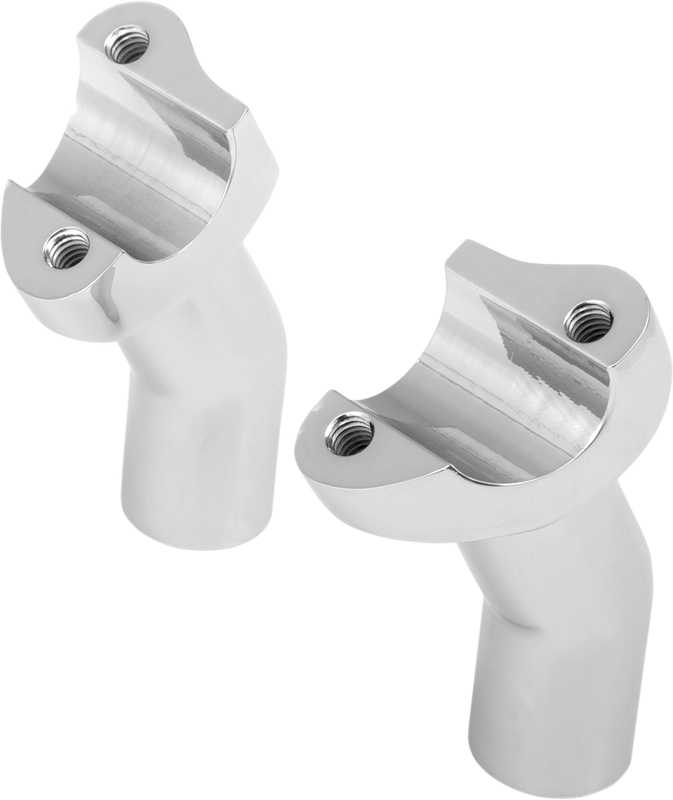 Drag Specialties Forged Aluminum Handlebar Risers - Pullback - 3-1/2" - Chrome 0602-0408