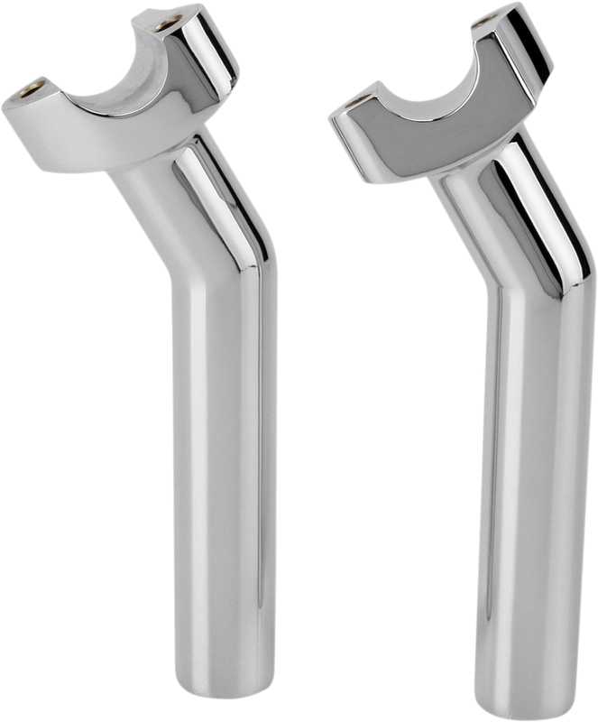 Drag Specialties Forged Aluminum Handlebar Risers - Pullback - 6-1/2" - Chrome 0602-0411
