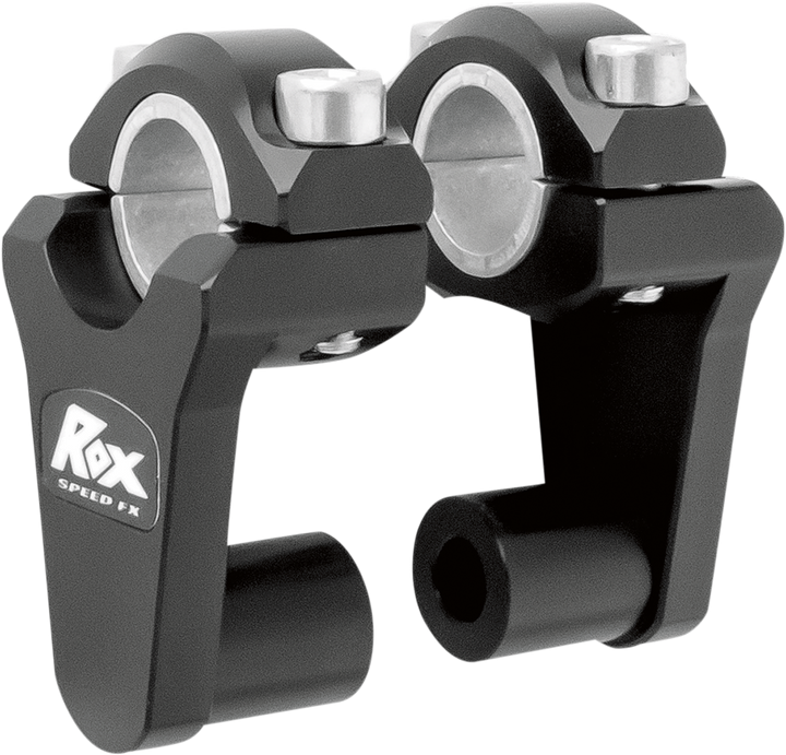 Rox Speed Fx Elite Pivoting Handlebar Risers For 7/8" And 1-1/8" Handlebars - 2" - Black 1R-P2SEK