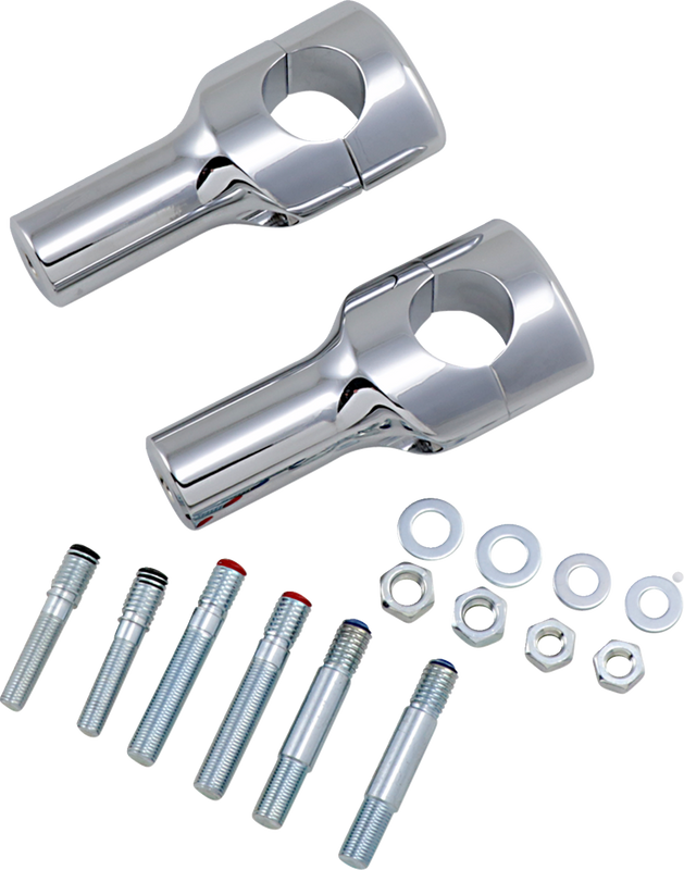 Drag Specialties Big Buffalo Handlebar Risers - 4" - Chrome 0602-0468