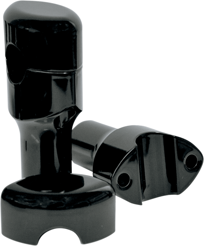 La Choppers Handlebar Risers For 1" Handlebars - Smooth - 3" - Black LA-7402-03B