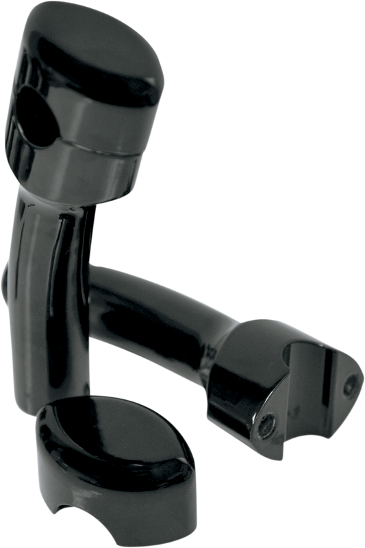 La Choppers Hefty Smooth Handlebar Risers For 1-1/4" Handlebars - Pullback - 5-1/2" - Black LA-7406-05B