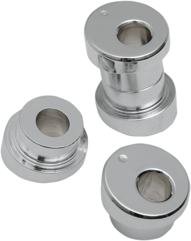 La Choppers Angled Handlebar Riser Bushing Kit - 10° - Chrome LA-7400-10