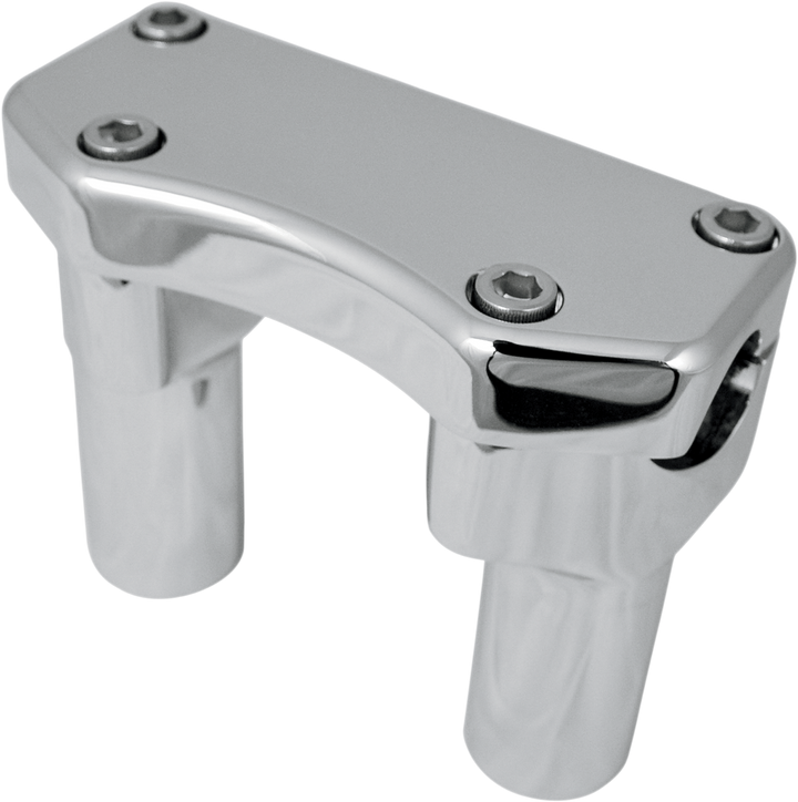 Drag Specialties Handlebar Riser & Top Clamp Kit - 3" - Buffalo - Chrome 0602-0586
