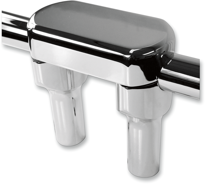 La Choppers Hefty Handlebar Riser & Top Clamp Kit - 4" - Chrome LA-7446-04