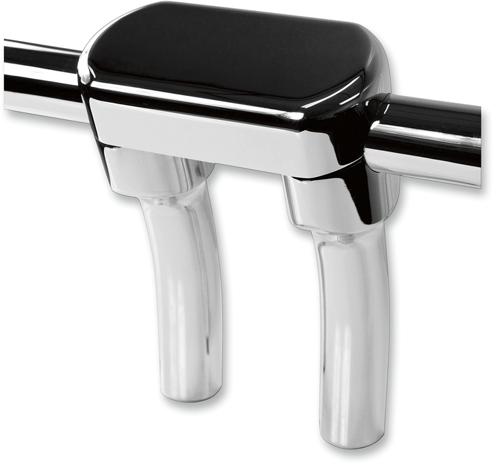 La Choppers Hefty Handlebar Riser & Top Clamp Kit - 5-1/2" - Chrome LA-7446-05