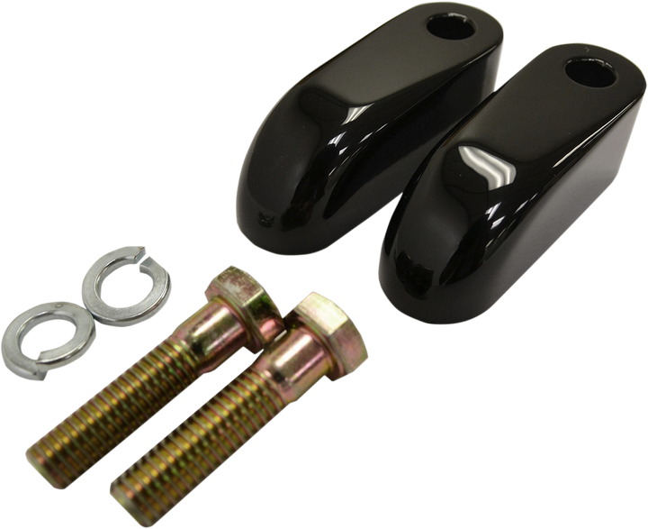 La Choppers Handlebar Riser Pullback Extension Kit - 2" - Black LA-7416-02B