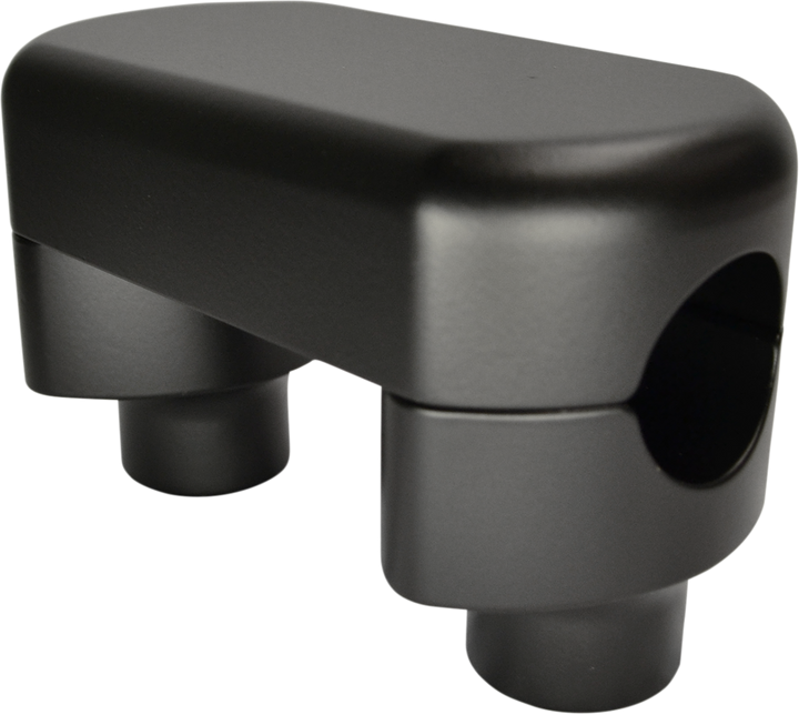 La Choppers Hefty Handlebar Riser & Top Clamp Kit - 1-1/2" - Flat Black LA-7446-01M