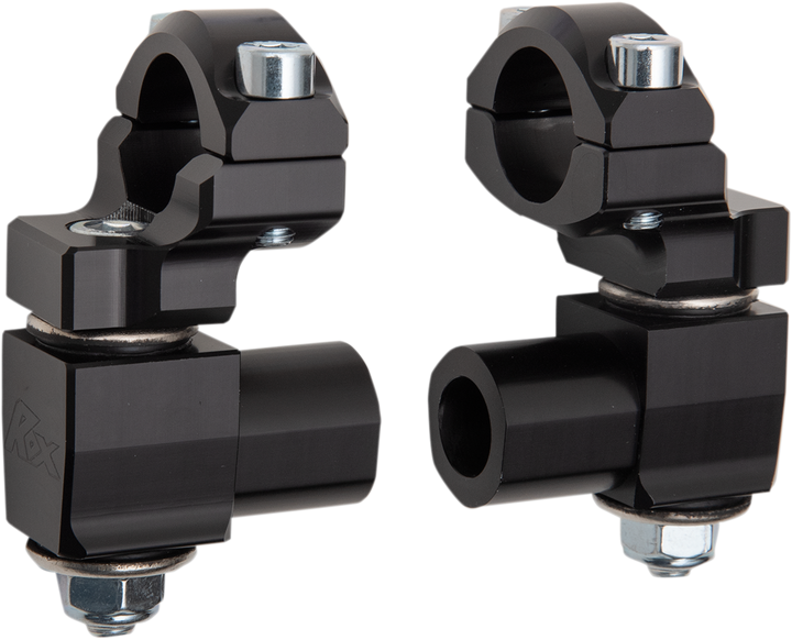 Rox Speed Fx Anti-Vibration 2" Pivot Handlebar Risers - 1-1/8" - Black 1R-AV2PPK