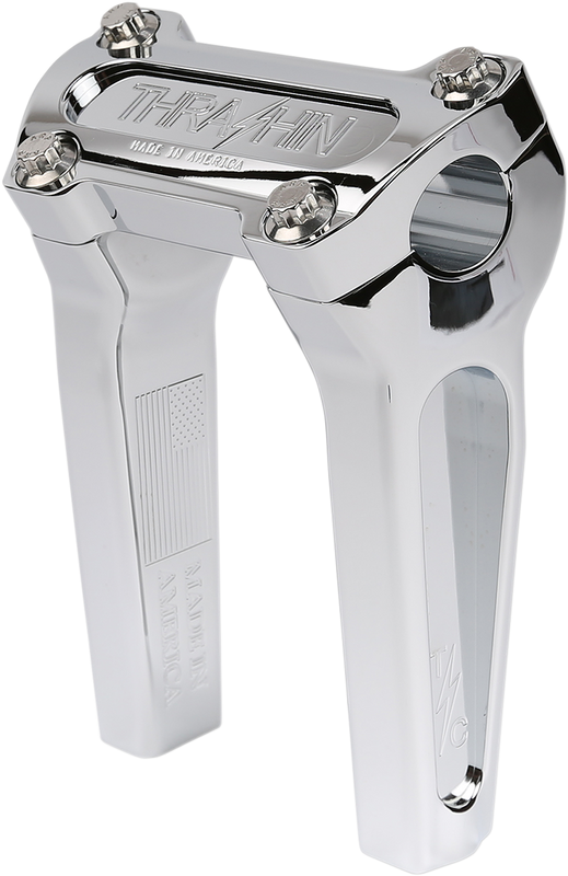Thrashin Supply Co. Handlebar Risers - Straight - 6" - Chrome TSC-6000-3