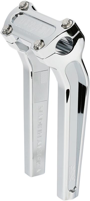 Thrashin Supply Co. Handlebar Risers - Pull Back - 9-1/2" - Chrome TSC-9525-3