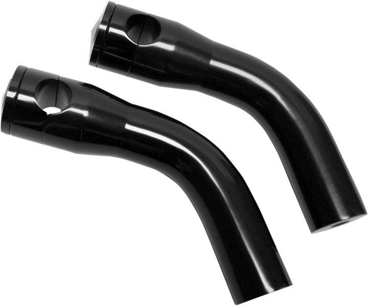 Accutronix Elite Custom Billet Aluminum Risers - Pullback - 6" - Black HRP1356-B