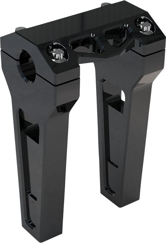 La Choppers Performance Risers - Straight - 6" - Black Anodized LA-7470-06B