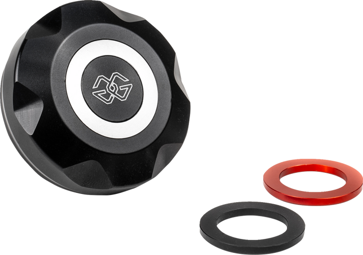 Gilles Tooling Brake Fluid Container Cover - Rear - Black BRC-18-B