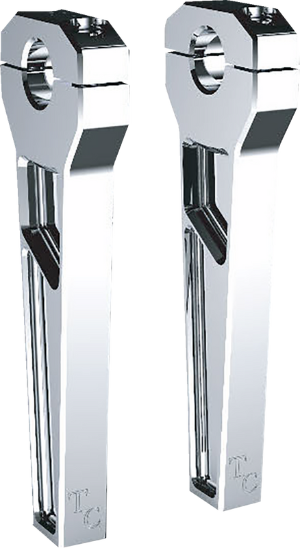 Todd'S Cycle Risers - 1" Clamping - 8" Rise - Chrome TD-R11-08