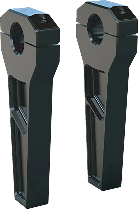 Todd'S Cycle Risers - 1" Clamping - 6" Rise - Black TD-R11-06B