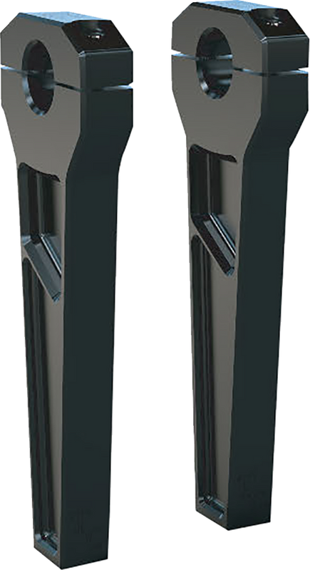 Todd'S Cycle Risers - 1" Clamping - 8" Rise - Black TD-R11-08B