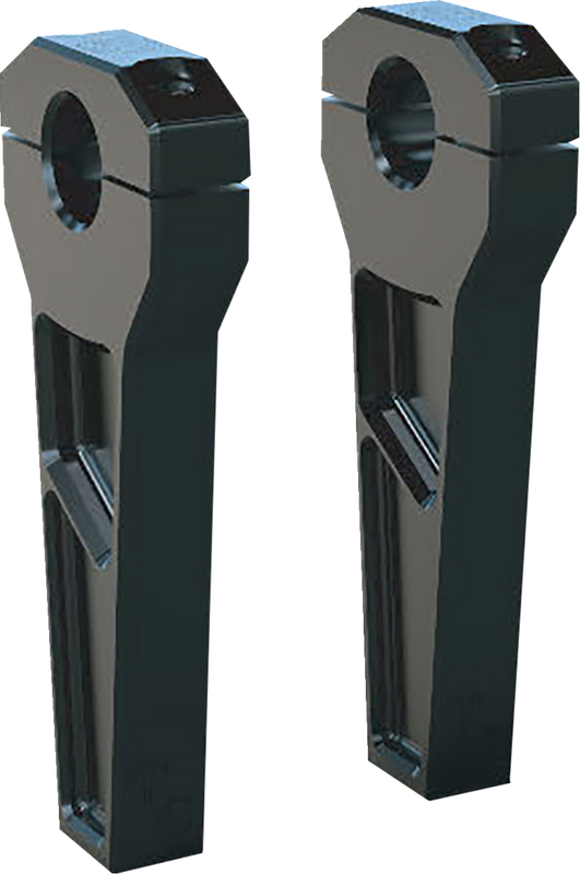 Todd'S Cycle Risers - 1-1/8" Clamping - 6" Rise - Black TD-R21-06B