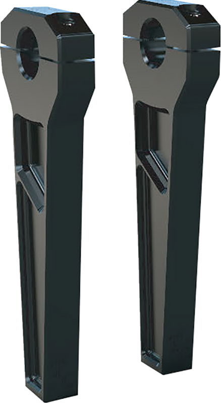 Todd'S Cycle Risers - 1-1/8" Clamping - 8" Rise - Black TD-R21-08B