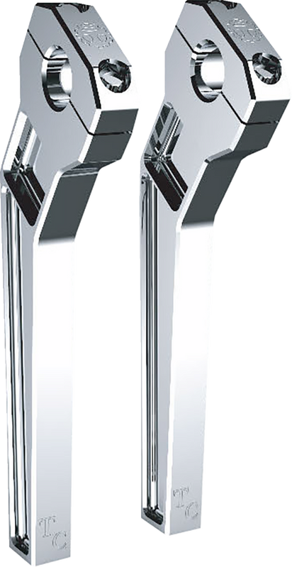 Todd'S Cycle Risers - Pullback - 1-1/8" Clamping - 10" Rise - Chrome TD-R22-10