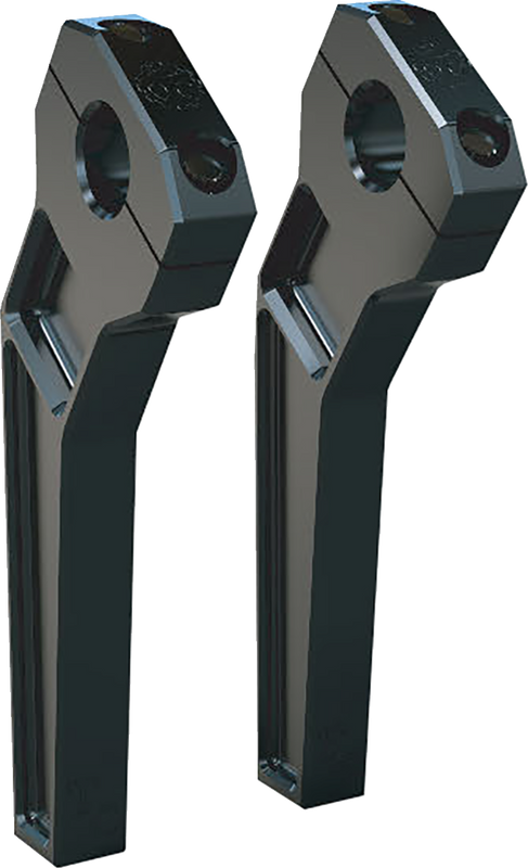 Todd'S Cycle Risers - Pullback - 1-1/8" Clamping - 8" Rise - Black TD-R22-08B