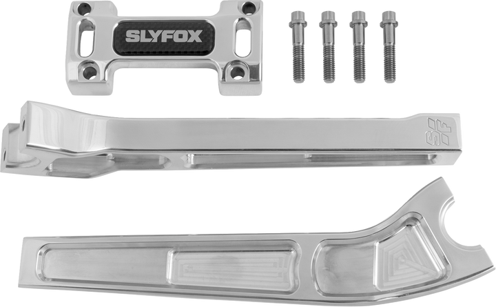 Slyfox Handlebar Riser Kit - Pullback - 1-1/8" Clamping - 10" Rise - Black SF-1004-10-B