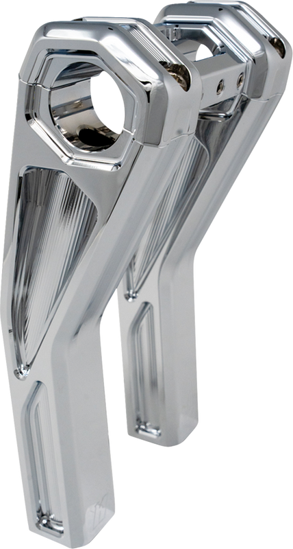 Kodlin Usa Ascent Pro Risers - Pullback - 8" - Chrome KUS55136