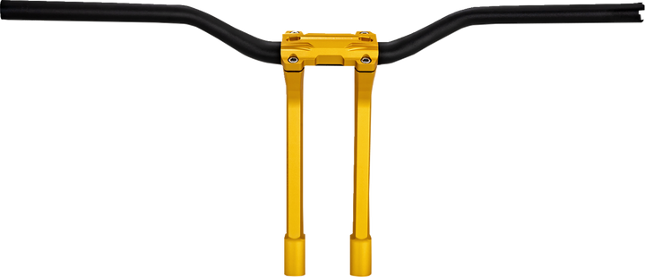 Performance Machine (Pm) Phatbar & Riser Kit - Internal Wiring - 11-1/2" - Gold Ops 0208-2197M-SMG