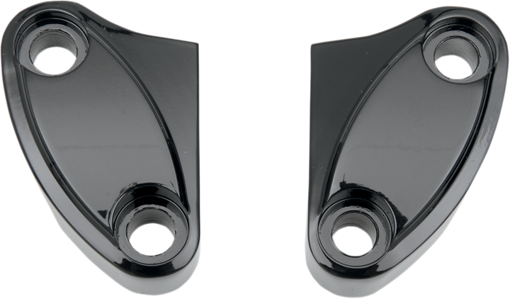 Drag Specialties Handlebar Riser Clamp - Two-Piece - Black 0603-0262