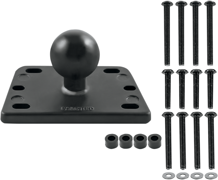 Ram Mounts Brake/Clutch Reservoir Cover Mount Base With 1" Ball - Square RAM-B-345