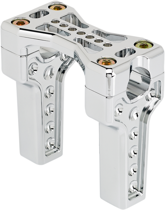 Joker Machine Bridge Handlebar Riser Kit - Straight - Chrome 03-864-1C