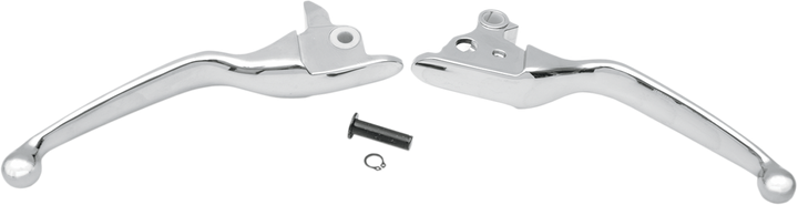 Drag Specialties Wide Blade Lever Set - Chrome 0610-0185