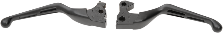 Drag Specialties Slotted Wide Blade Lever Set - Black 0610-0797