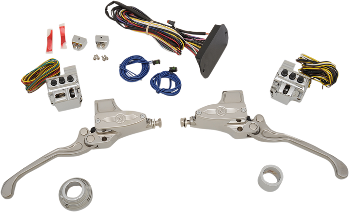 Performance Machine (Pm) Can-Bus Handlebar Control Kit - Hydraulic - 9/16" Master Cylinder - Chrome 0062-4025-CH