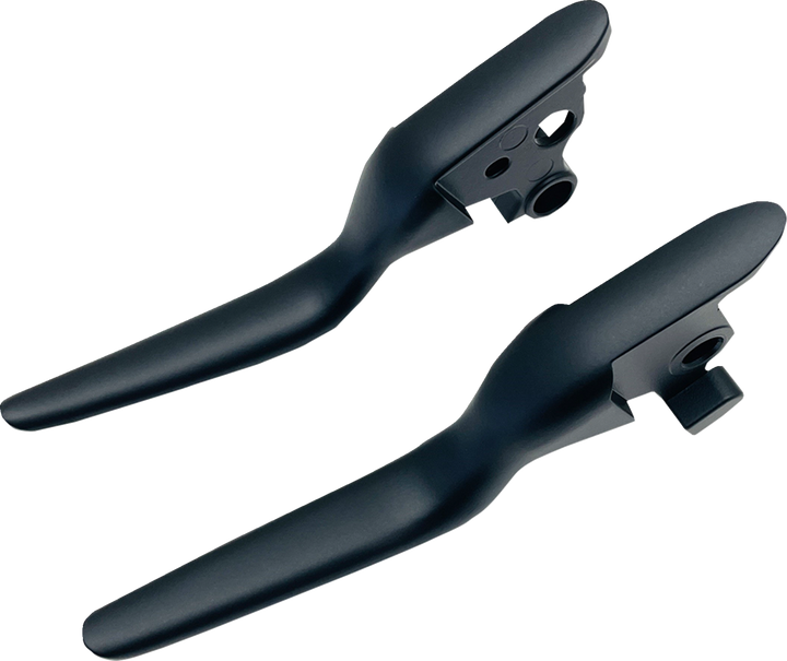 Drag Specialties Custom Lever Set - Lsr - Satin Black 0610-2260