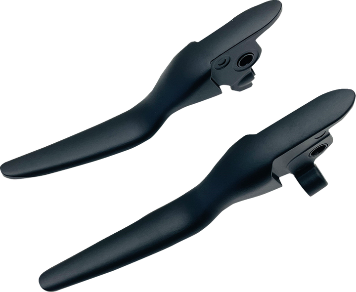 Drag Specialties Custom Lever Set - Lsr - Satin Black 0610-2262
