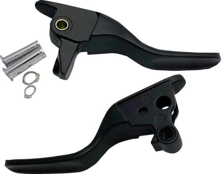 Drag Specialties Short Lever Set - Black 0610-2307