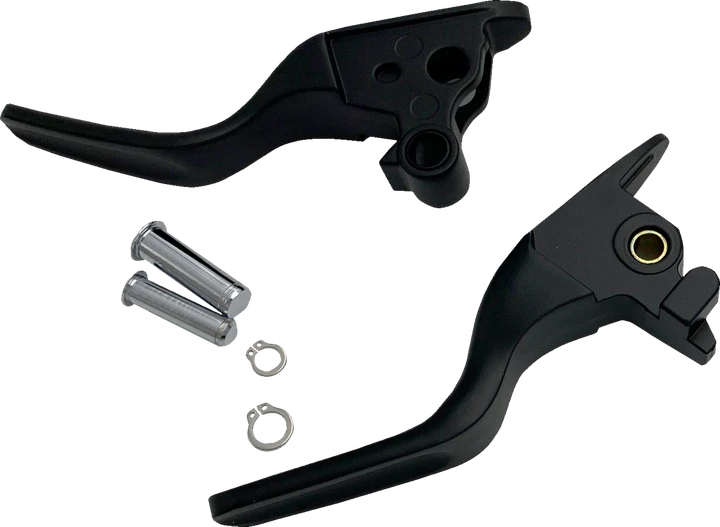 Drag Specialties Short Lever Set - Black 0610-2324