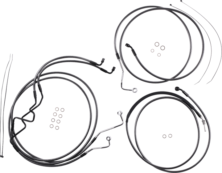 Magnum Shielding Karbonfibr Designer Handlebar Installation Kit - 8" - '17-'20 Fltr 787878