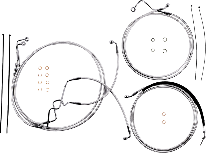 Magnum Shielding Sterling Chromite Ii Designer Handlebar Installation Kit - 10" - '17-'20 Fltr 387875