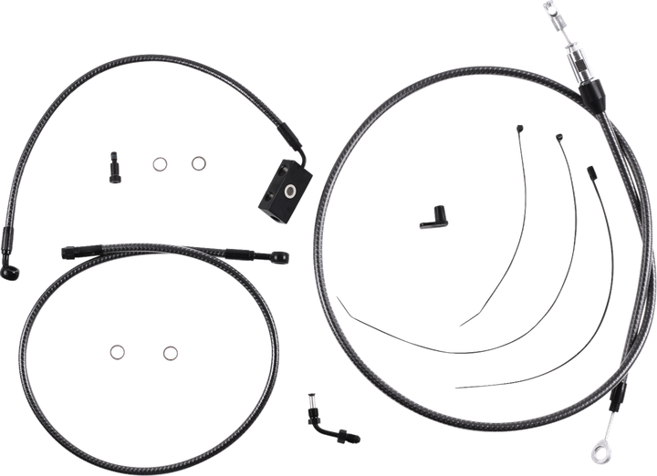 Magnum Shielding Karbonfibr Designer Handlebar Installation Kit - 6" - '18-'24 Softail 7871256