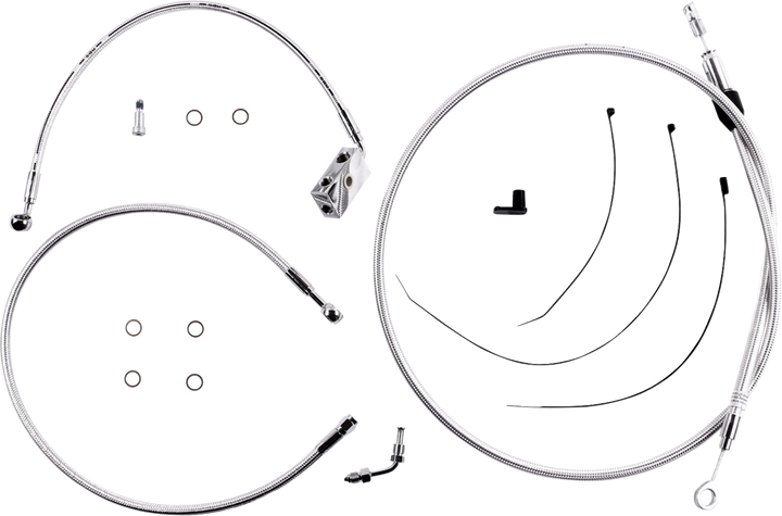Magnum Shielding Sterling Chromite Ii Designer Handlebar Installation Kit - 8" - '18-'24 Softail 3871258