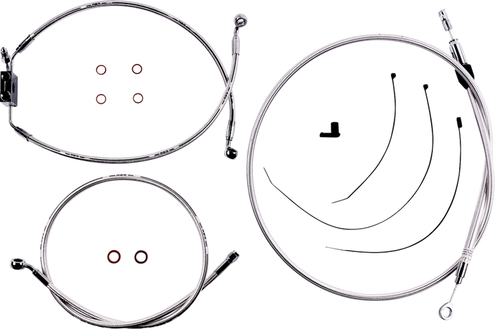 Magnum Shielding Sterling Chromite Ii Designer Handlebar Installation Kit - 8" - Fxlr/Fxfb/S 3871128