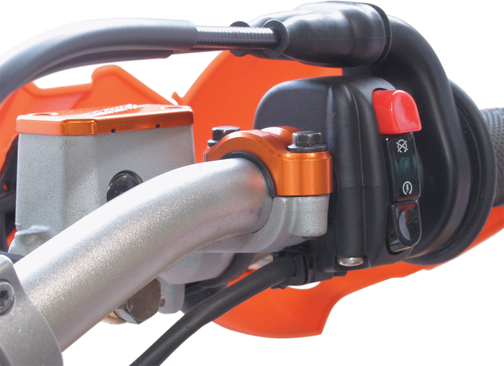 Works Connection Rotating Master Cylinder Clamp - Orange 31-400