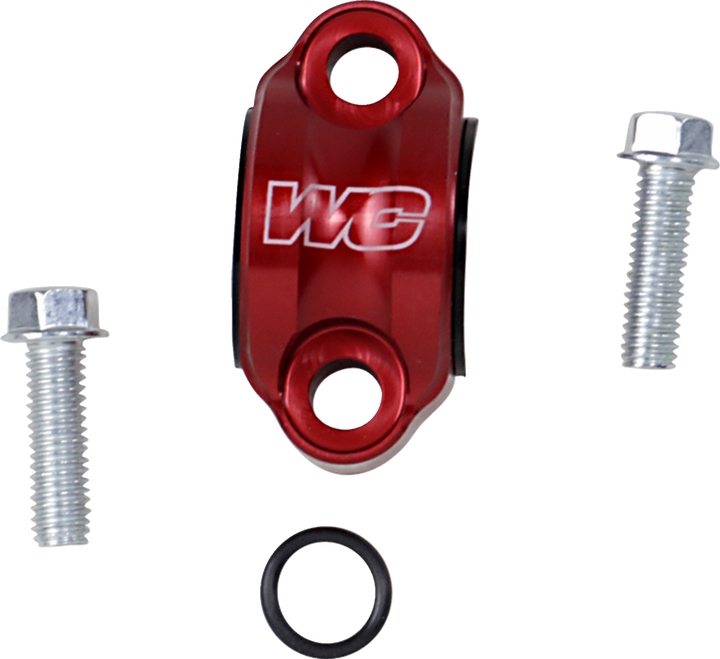 Works Connection Rotating Master Cylinder Clamp - Red 31-800