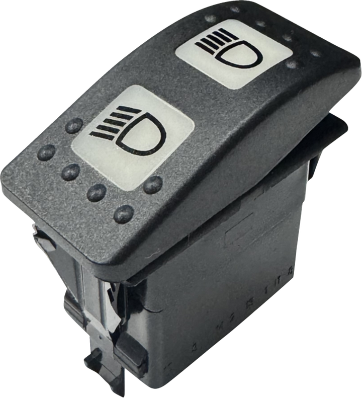 Custom Dynamics Non-Interrupting 3-Position Lighted Rocker Switch - Shark Demon 2 CD-OR-SWITCH