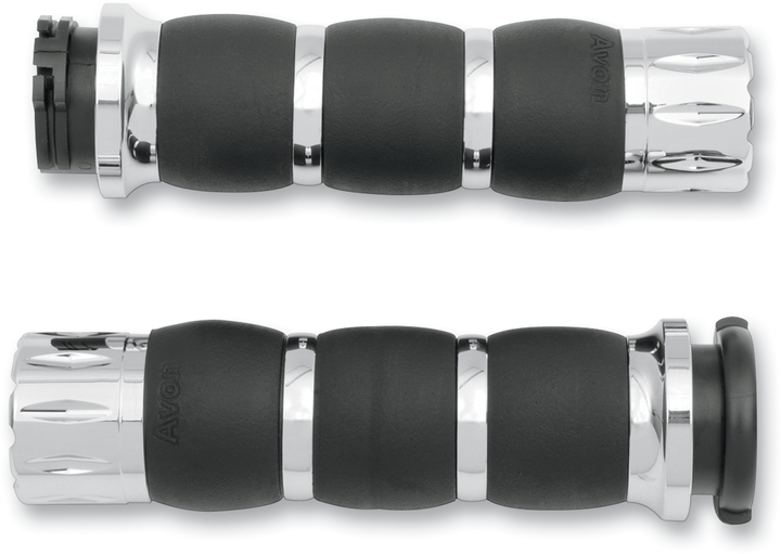 Avon Grips Rival Velvet Air Grips - Chrome AIR-93-RIV