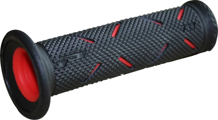 Pro Grip 717 Race Grips - Black/Red PA071700RO02